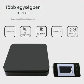 G03 modell, 50 kg kapacitású elektronikus csomagsúly platform, elektronikus mérés, tápegység 3A, magáncímkézés támogatott