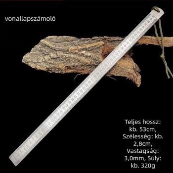 Autóhoz szerelhető, többfunkciós fém mérőrúddal – kézzel készített, rozsdamentes acél, edzett kovácsolt acél, önvédelmi eszköz