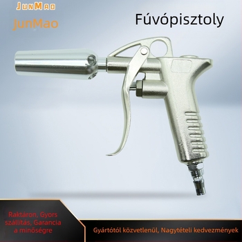 Porfúvó pisztoly, magasnyomású, rövid fúvócső, pneumatikus, nagy áramlás