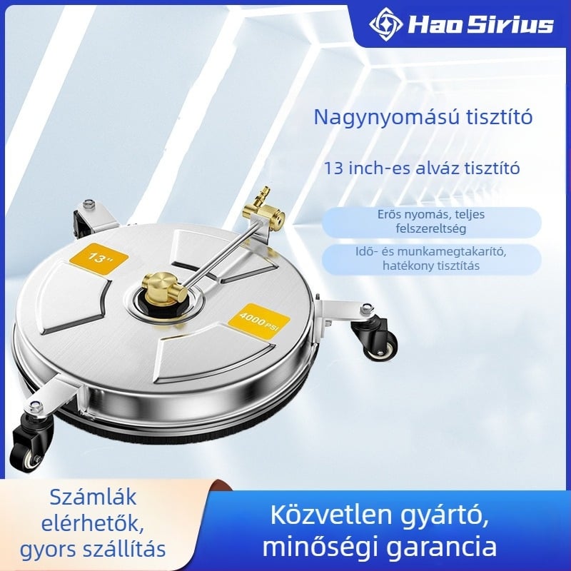 Yingxin Xinli Magasnyomású rozsdamentes acél alváz és padló tisztító, 2-in-1 állítható tisztító