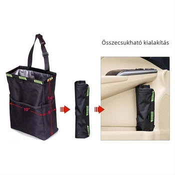 Autóba akasztott szemeteszsák, összecsukható és hordozható, kompozit anyag (Starry Sky)