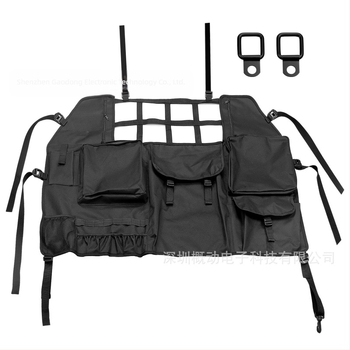 Hátsó ülésre szerelt hálós tároló a Jeep Wrangler JK/JL-hez (2007–2021) – 4 ajtós, testreszabható