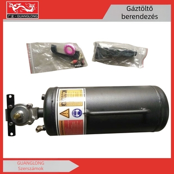 Gumi javító eszköz magasnyomású pumpával és tömítővel; gumikhoz legfeljebb 235 mm szélességig; 4 mm belső nélküli cső; súly 9.7 kg; külső doboz mérete 550×210×215 mm