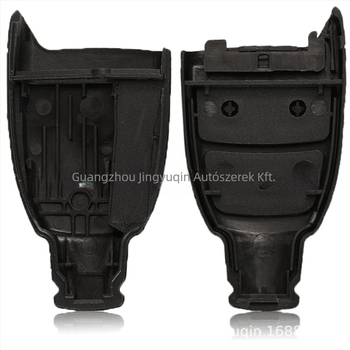 Fiat 3-gombos smartkártya kulcs héj, ABS+réz test, műanyag tok, 25 g, kulcsél nélkül