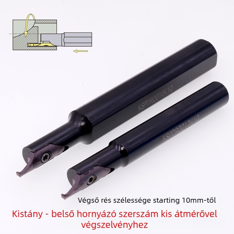 Tokárhoz való hornyoló szerszám belső furattal, modell SPDR200DM10, rúdhoz, nagy vágási mélység