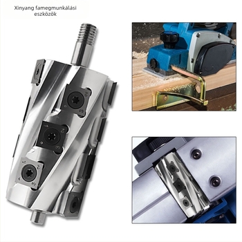 Faipari elektromos gyalu cserélhető spirálkés tengely, profilozás és négyszezű vágás (Xin Yangcheng; faipari gépekhez; molibdén acél)