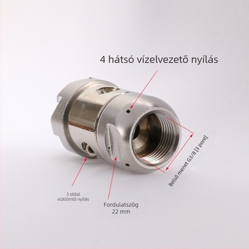 Magasnyomású csatornatisztító gép, ötvözet fej, ötvözet markolat, permetezési távolság 10, súly 156