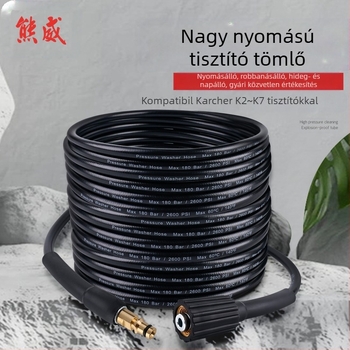 Robbanásbiztos nagynyomású autómosó tömlő, PVC- és réz felépítésű, kompatibilis a Karcher K-sorozattal, Xiong Wei márka, modell Ph0616-10MK