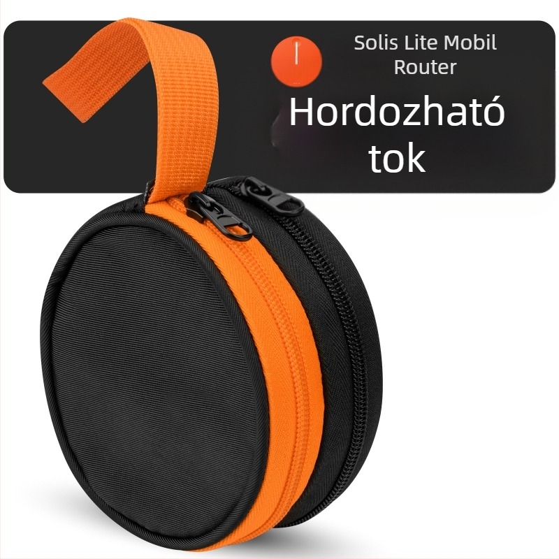 Solis Lite hordozható WiFi eszköz tároló táska – nylon tok (Modell: 404-E002-050038; Típus: Tároló táska; Anyag: Nylon; Kompatibilis: Solis Lite hordozható WiFi)