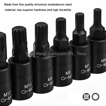 Univerzális dugókulcs készlet króm-molibden acélból
