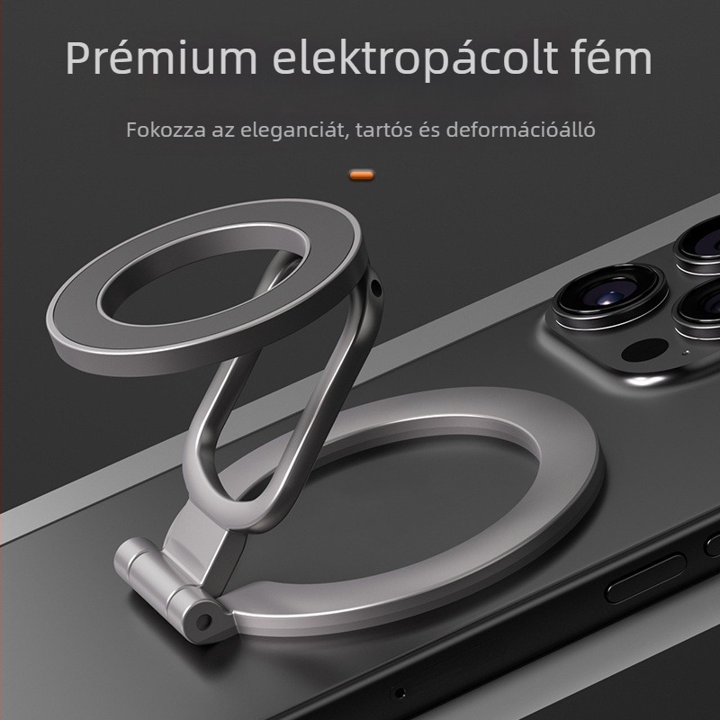 MagSafe mobiltelefon-tartó - asztali állvány 360°-os forgással, fém, kód F29