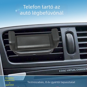 Autó ventilációs telefon-tartó 360°-os forgással, snap-on rögzítés, Vent sorozat, univerzális telefonokhoz