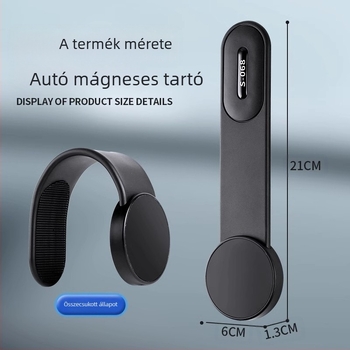 Autóba szánt mágneses telefon-tartó a műszerfalon – univerzális, mágneses rögzítés, áramellátás nélküli