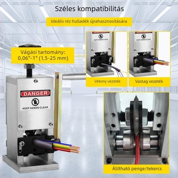 Kézi vezetékcsupaszító gép, modell LDSD-25, márka LDSD-25, alkalmas rézvezetékekhez