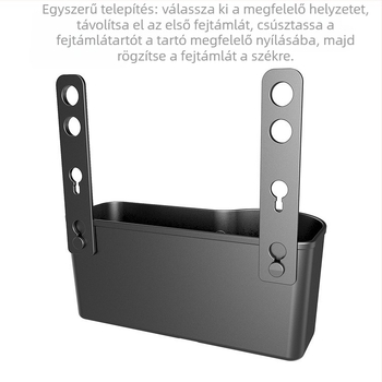 Hátsó ülés szervező pohártartóval, ST-1506 modell, PP anyag, testreszabható