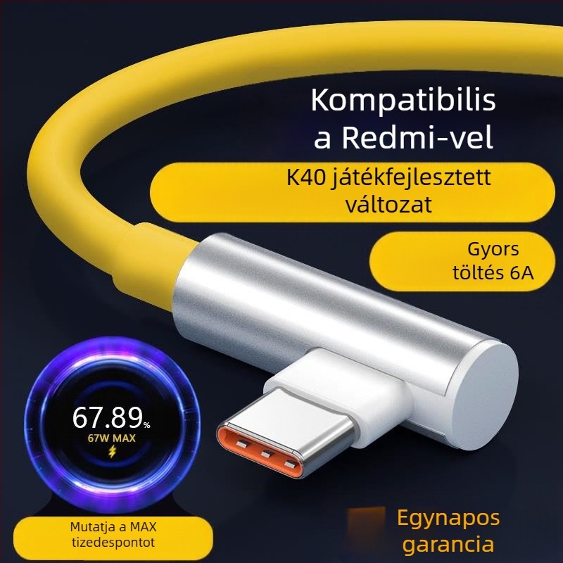 USB-C gyors töltőkábel, 120W, 1–2 m, TPE, kompatibil Redmi K50 Extreme Edition, K60, K70 Pro és Xiaomi 13/14