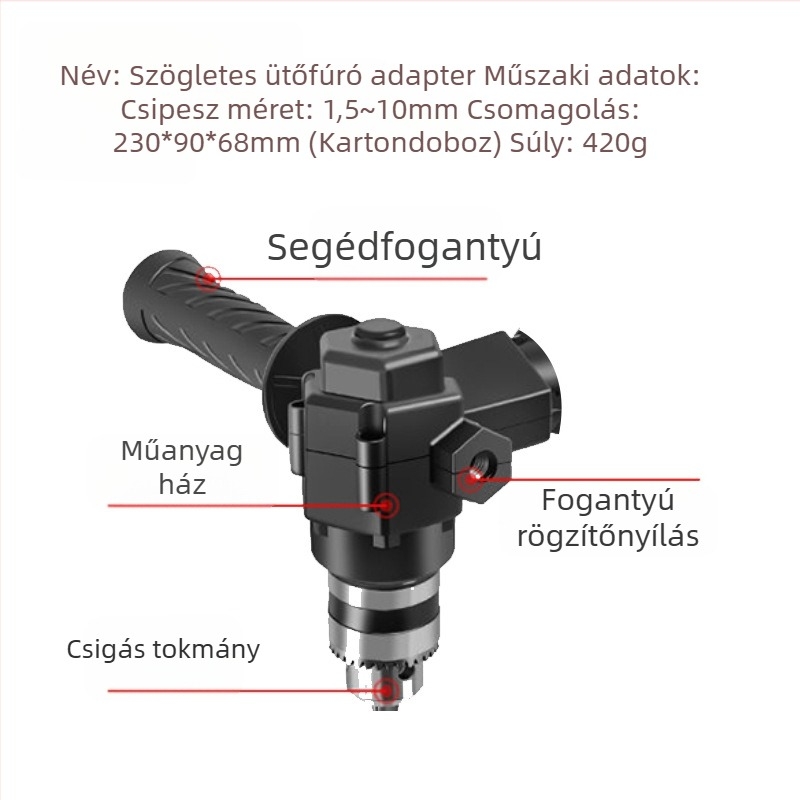 Blade 90° derékszögű adapter elektromos csavarhúzóhoz - Modell SKU06435
