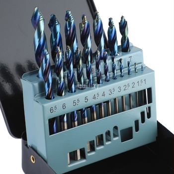 Lépcsős fúrókészlet, 19 db, egyenes tengely, alumíniumötvözet, ajtók és ablakokhoz, XUANLU