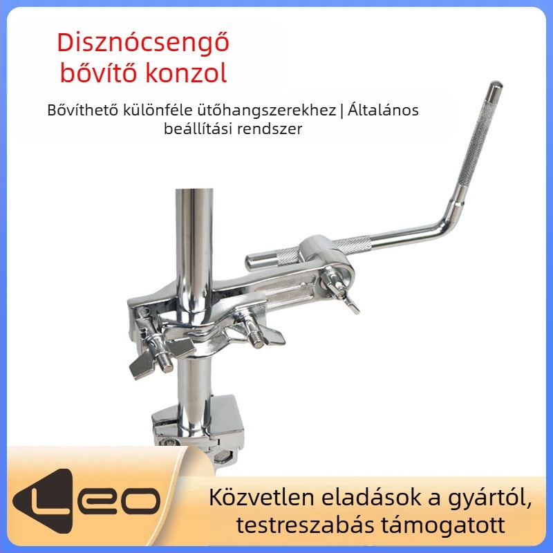 Fém tehéncsengő kiegészítő keret dobfelszereléshez, modell ECA08, többfunkciós dobállvány