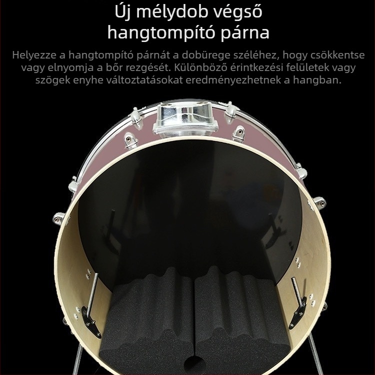 Dob készlet zajcsillapító párna – hangelnyelő párna dobokhoz