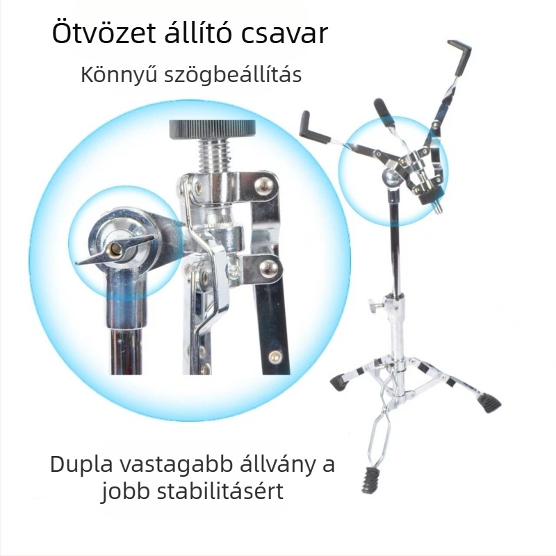 Snare dob állvány — vasból készült konstrukció, állítható magasság, modell SG-JGZJ-H-Y