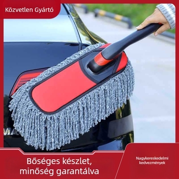 Összecsukható autótisztító kefe puha sörtékkel a por eltávolításához, otthoni és autós használatra