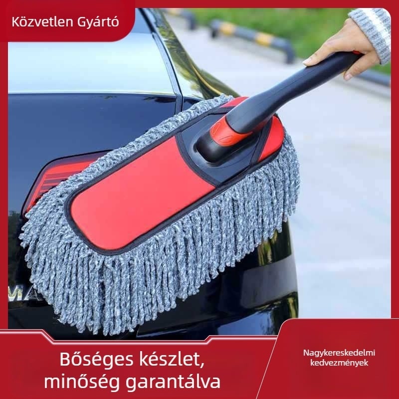 Összecsukható autótisztító kefe puha sörtékkel a por eltávolításához, otthoni és autós használatra