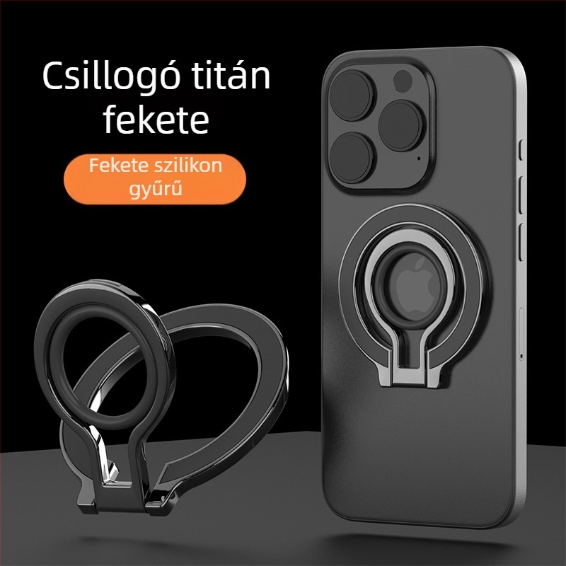 MagSafe mágneses telefongyűrű tartó | cink ötvözet | összecsukható mágneses asztali tartó | univerzális