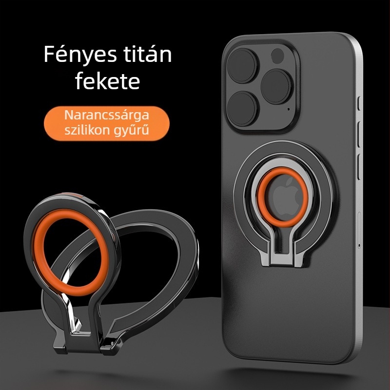 MagSafe mágneses telefongyűrű tartó | cink ötvözet | összecsukható mágneses asztali tartó | univerzális