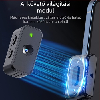M02 3-tengelyes okostelefon gimbal, kézben tartható stabilizátor, kivehető távirányító, világítás a töltéshez, AI kamera