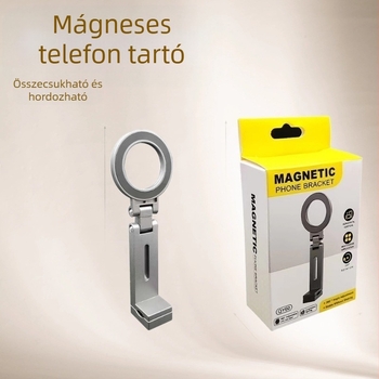 Asztali telefontartó – univerzális, műanyag, összecsukható, forgó, utazáshoz hordozható