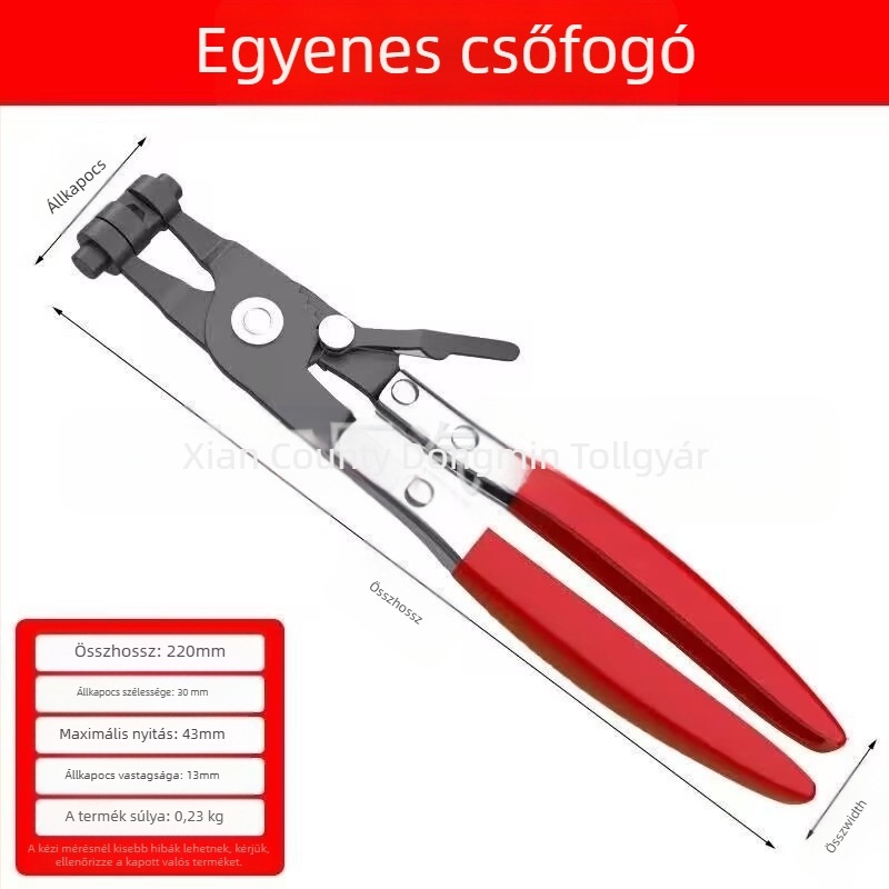 Csőbilincs fogó autójavításhoz, modell 002