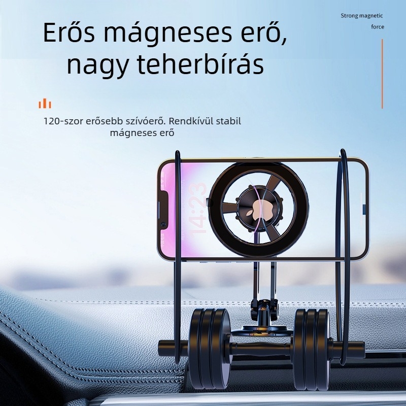 cindry Erős mágneses kinyitható autós tartó MagSafe-hez, ragasztásos felszerelés, műszerfalhoz való kompatibilitás, általános használat, testreszabható