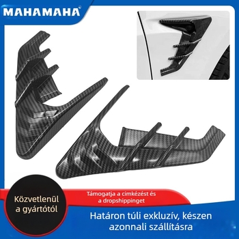 Kamera dekorációs védőfedél Tesla Model 3 és Model Y-hoz — ABS anyag, dekoratív borítás, általános modellekkel kompatibilis