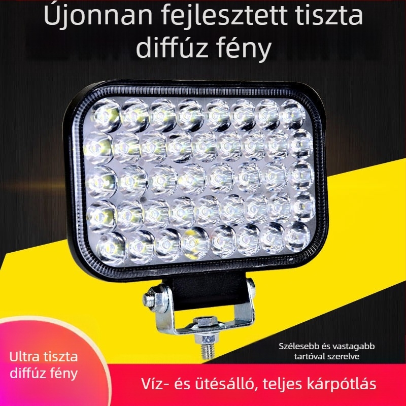 Jármű LED spotlámpa - 3W LED fényforrás, öntött alumínium tokozás, PC burkolat, vízálló, kompatibil autók, teherautók, elektromos járművek és háromkerekűek számára