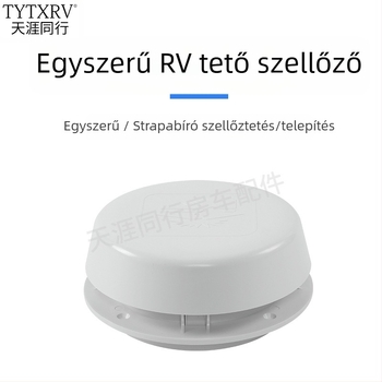 RV tetőventilációs sapkája gombafej-formával; kompatibilis RV- és lakókocsi rendszerekkel; feldolgozás testreszabása nélkül