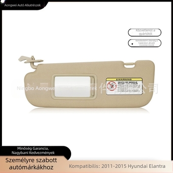 Angway PVC autó napellenző Hyundai Elantra 2011–2015, beépített szerelés, egyszerű stílus
