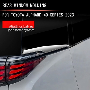 Hátsó ablak díszcsík Toyota Alphard/Vellfire 40-es sorozat, ABS anyag, karcolás- és kopásálló, modell 3