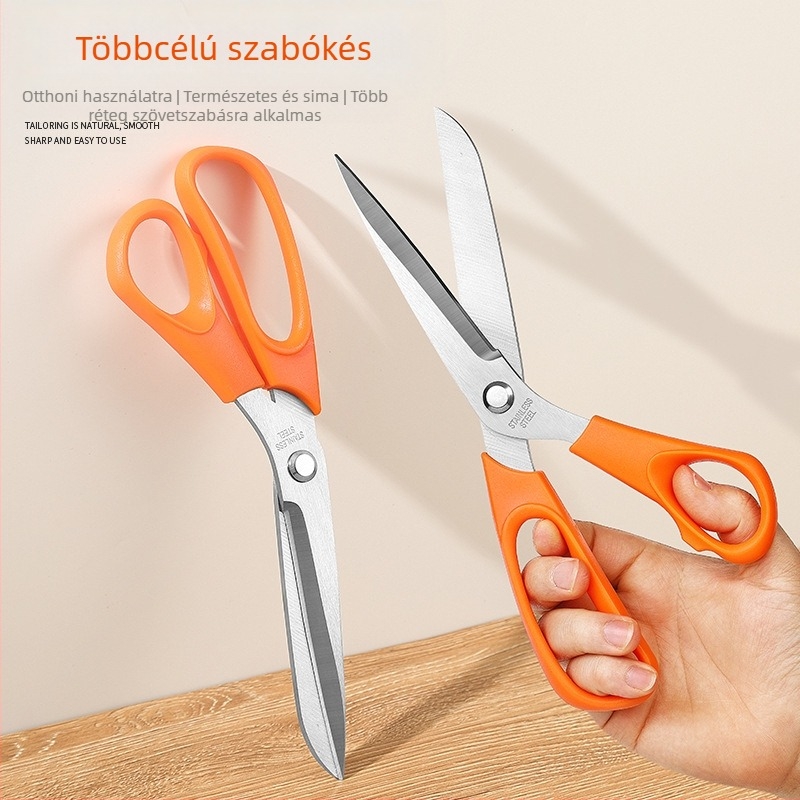 Rozsdamentes acél szabókéső ergonomikus, erőkímélő markolattal, vágásra anyagok és papír