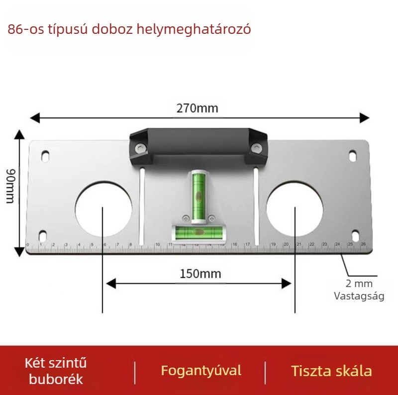 Villamos lyukasztó eszköz éles fejjel és 40-es acélból készült fogantyúval
