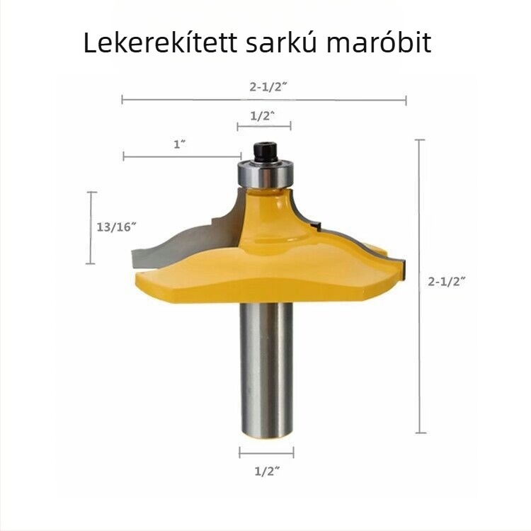 Arcmaró faiparihoz, keményötvözet, bevonattal, 2 hornyok, 2 vágóél
