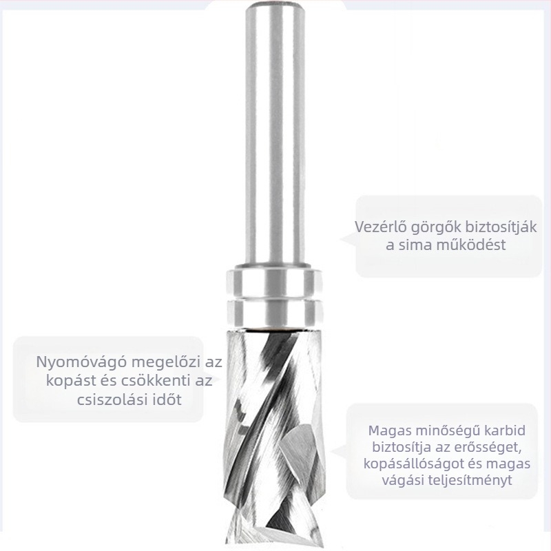 Kétszálas profilozó vágófej, 8 fogantyúval, integrált ötvözetből készült összetett marófa faiparhoz