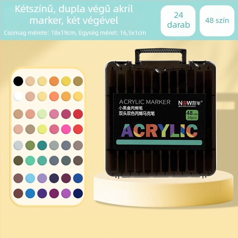 Akril marker kettős fejű, vízálló, puha hegye graffitihoz