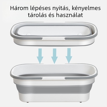 Szilikonból készült összecsukható mopvödör kültéri autómosáshoz, teherbírás több mint 10 kg