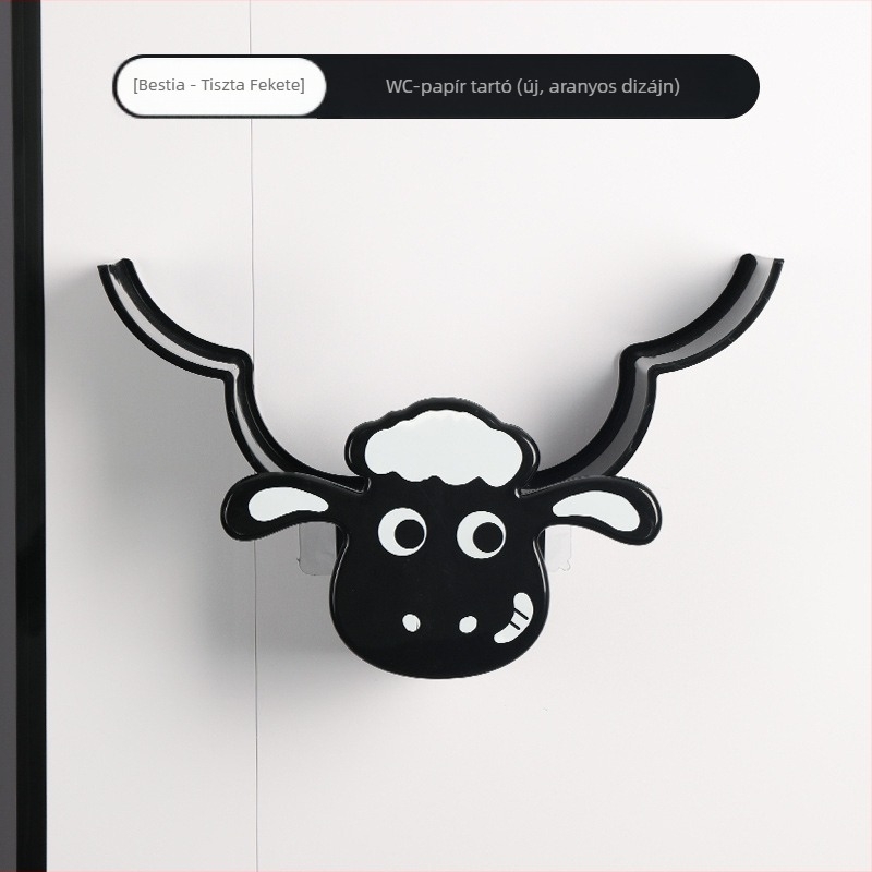 Fali dekoratív papírzsepi tartó, Sheep Tissue Box modell, műanyag anyag, modern egyszerű stílus, Bandao márka.