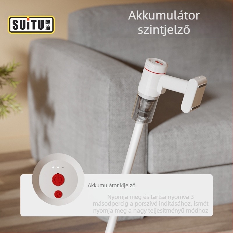 Hordozható autó porszívó: 10000 Pa szívóerő, 120 W teljesítmény, újratölthető, vezeték nélküli