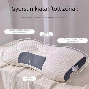 Antibakteriális spa nyakpárna magja, mosható, nem deformálódik, téglalap alakú, töltet: poliészter rost.