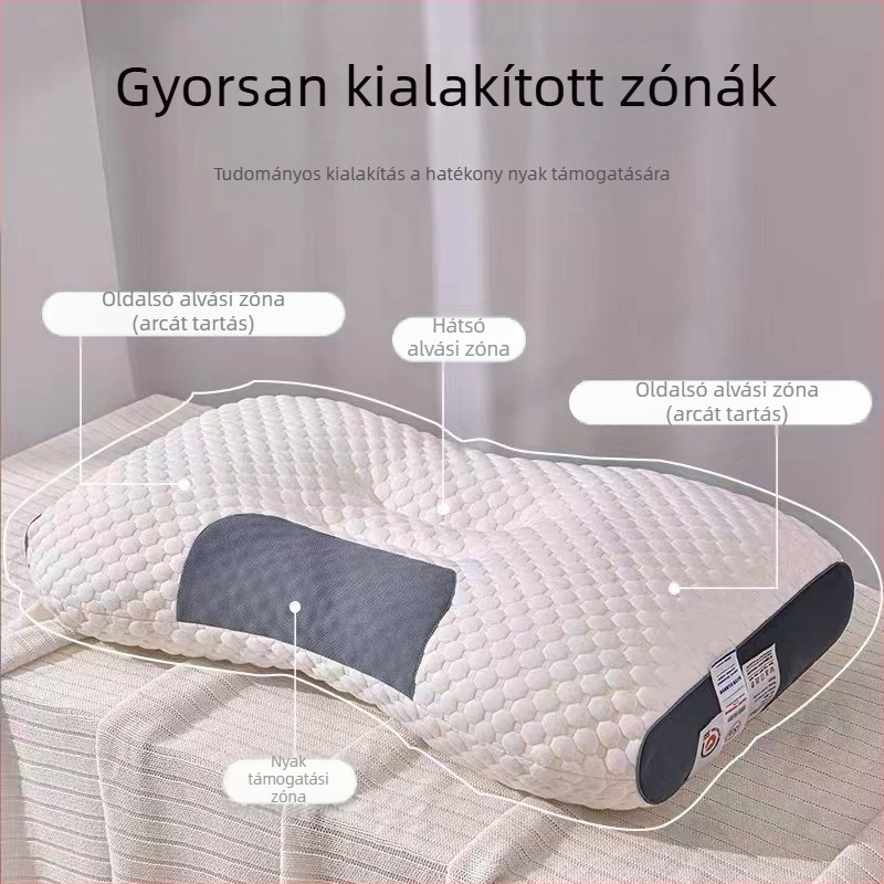 Antibakteriális spa nyakpárna magja, mosható, nem deformálódik, téglalap alakú, töltet: poliészter rost.