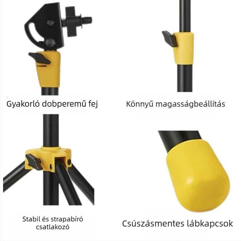 Vasból készült dobállvány Nyugati ütőhangszerekhez, hangszerkiegészítő