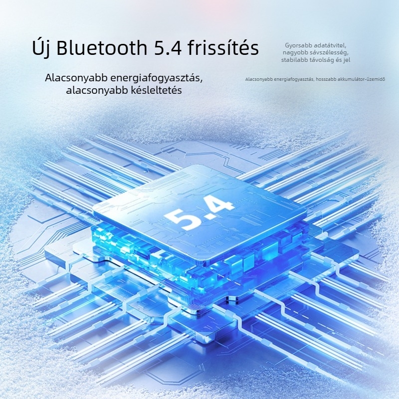 An shengye vezeték nélküli fül-akasztós headset, Bluetooth 5.4, IPX5 vízálló, 10 m hatótáv, 4-8 óra üzemidő, sztereó